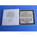 flower of life andoised aluminum coasters with box gifts